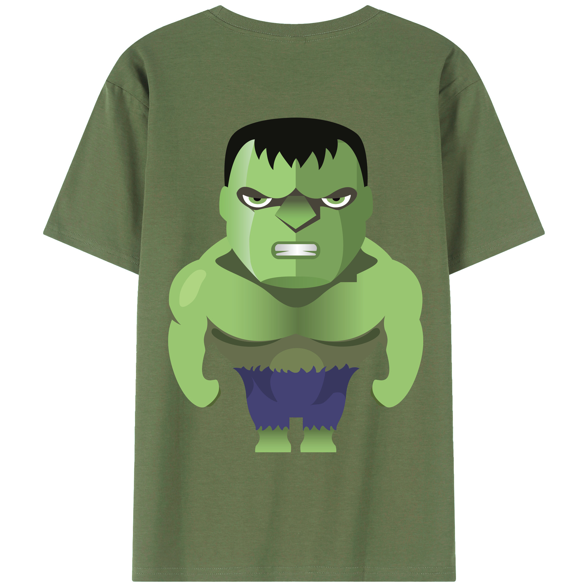 （画像用） アベンジャーズ The Avengers 綿100％ メンズ半袖Tシャツ（バックプリント） 通気性